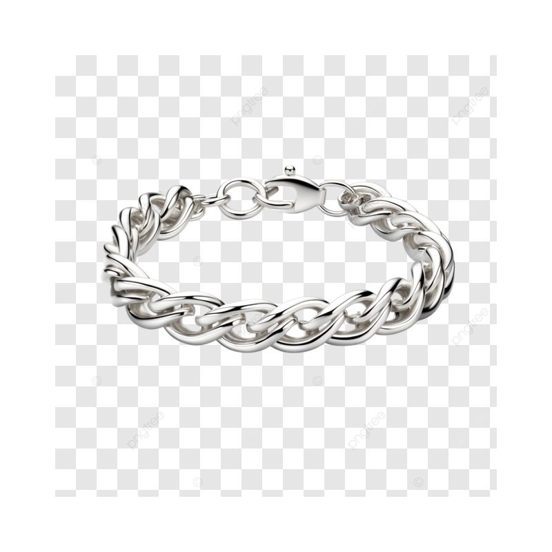 Pulsera plata hombre